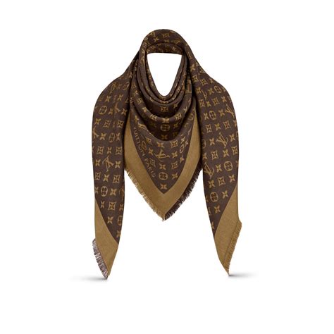 louis vuitton monogram shawl grey|louis vuitton denim scarf.